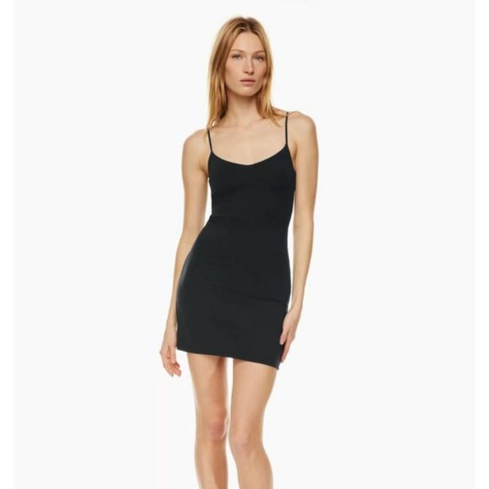 NEW Aritzia Babaton Black Contour Cami Mini Dress S - Picture 1 of 4
